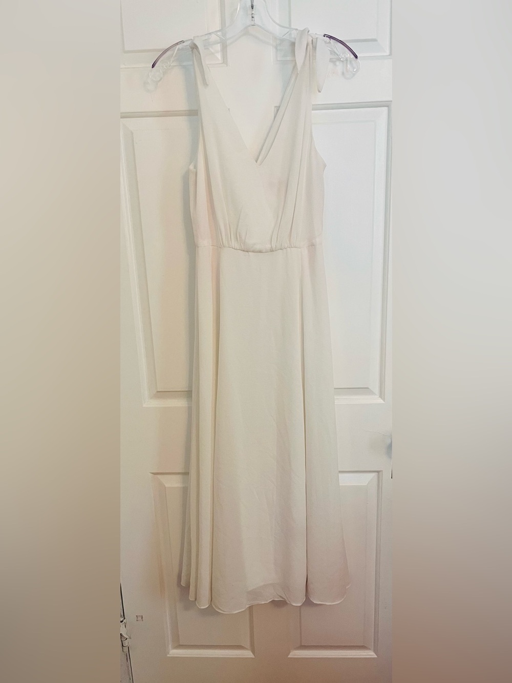Betsey Johnson White V-Neck Slip Dress